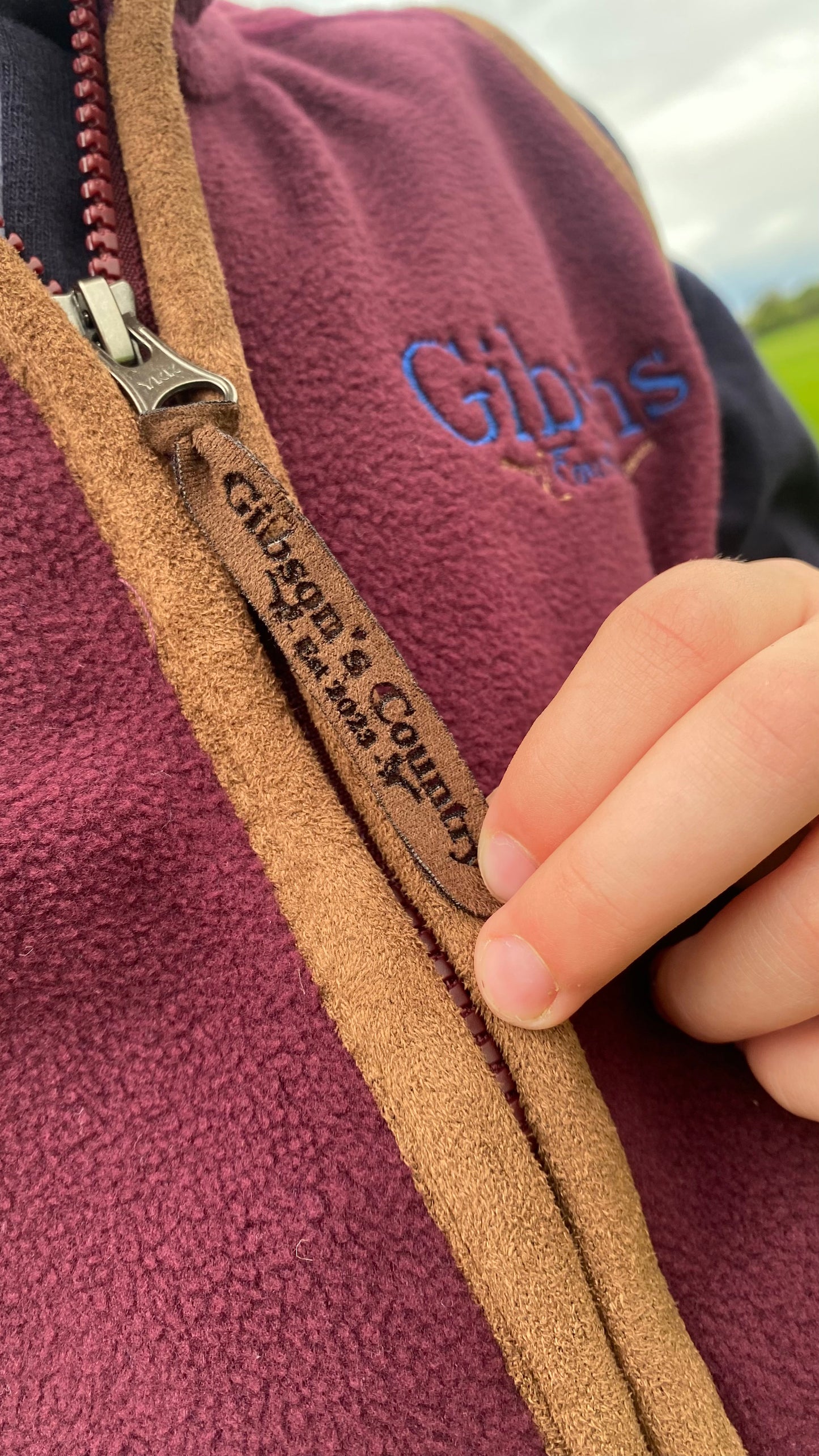 Children’s Burgundy Fleece Gilet