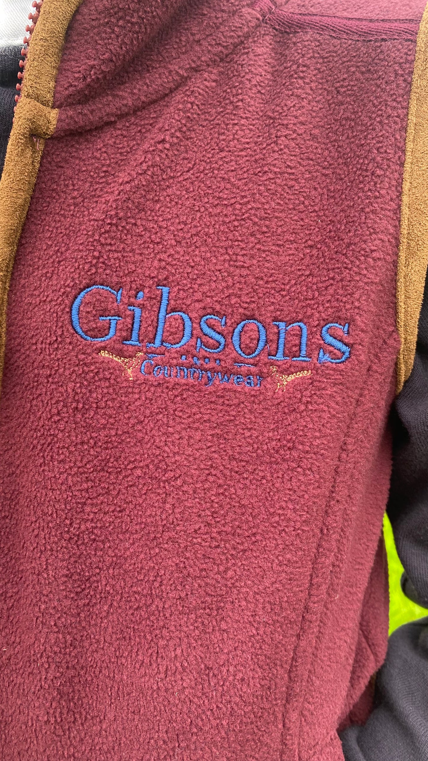 Children’s Burgundy Fleece Gilet